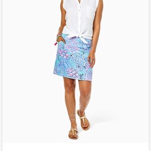 Beautiful Brand new with tags Lilly Pulitzer skort. Sz 6 Boca Blue